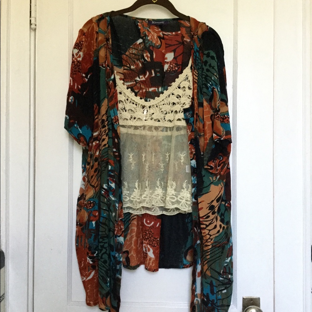 SHEER AND LACE FESTIVAL TOP